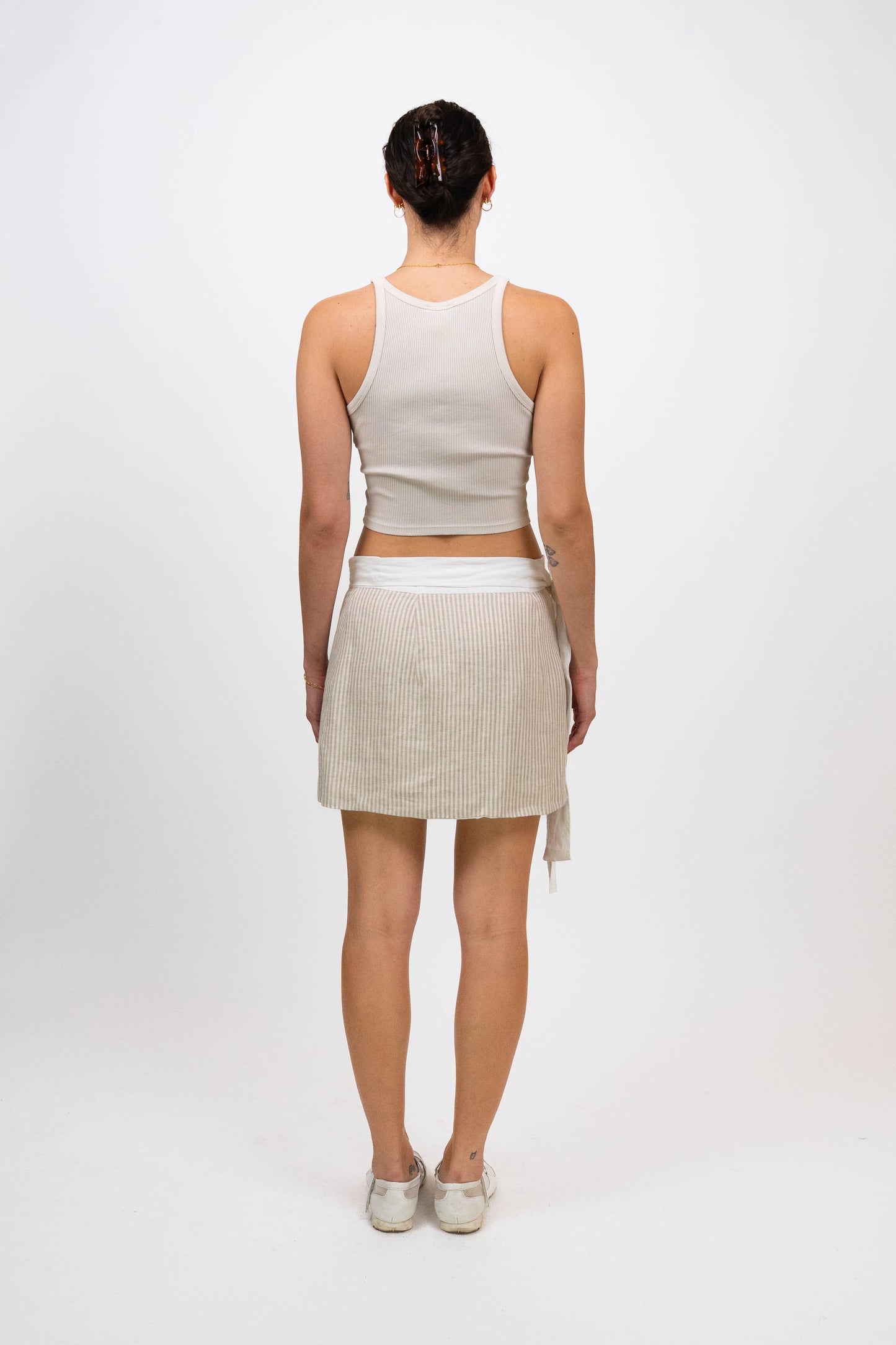 Linen Wrap Skirt (Size S - L)