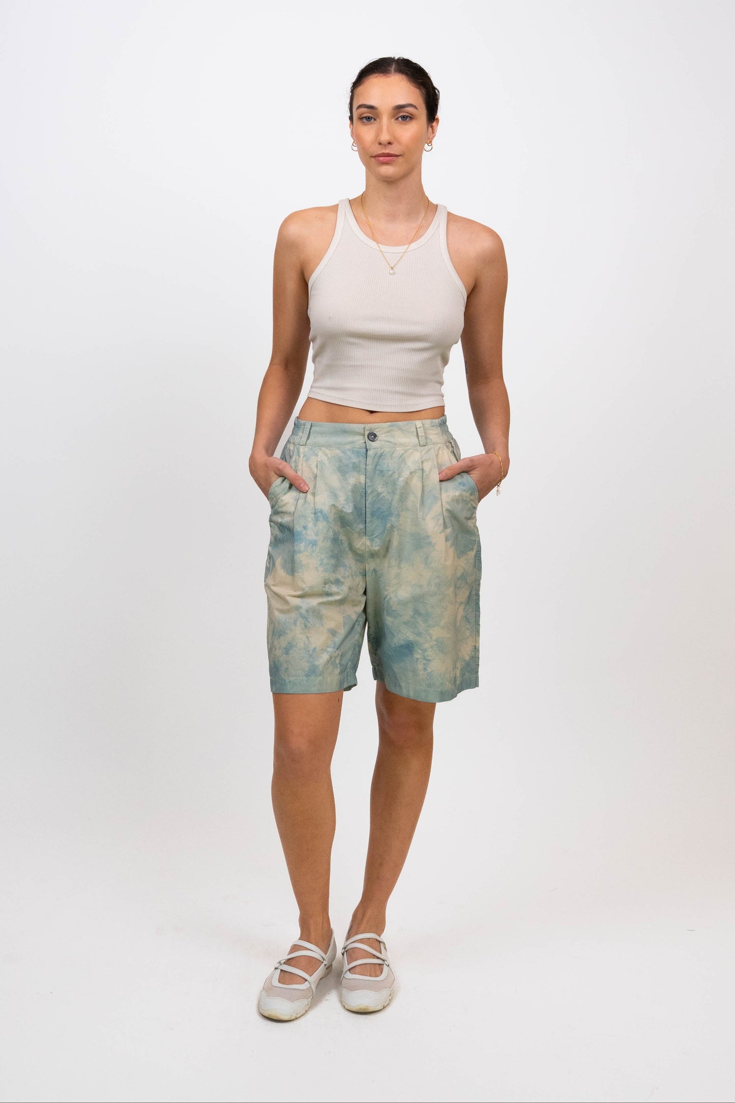 Indigo Terry Shorts (Sizes XS, M)