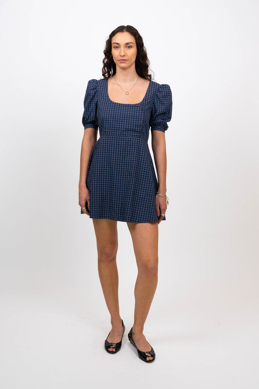 Grid Mini Dress (Size S)