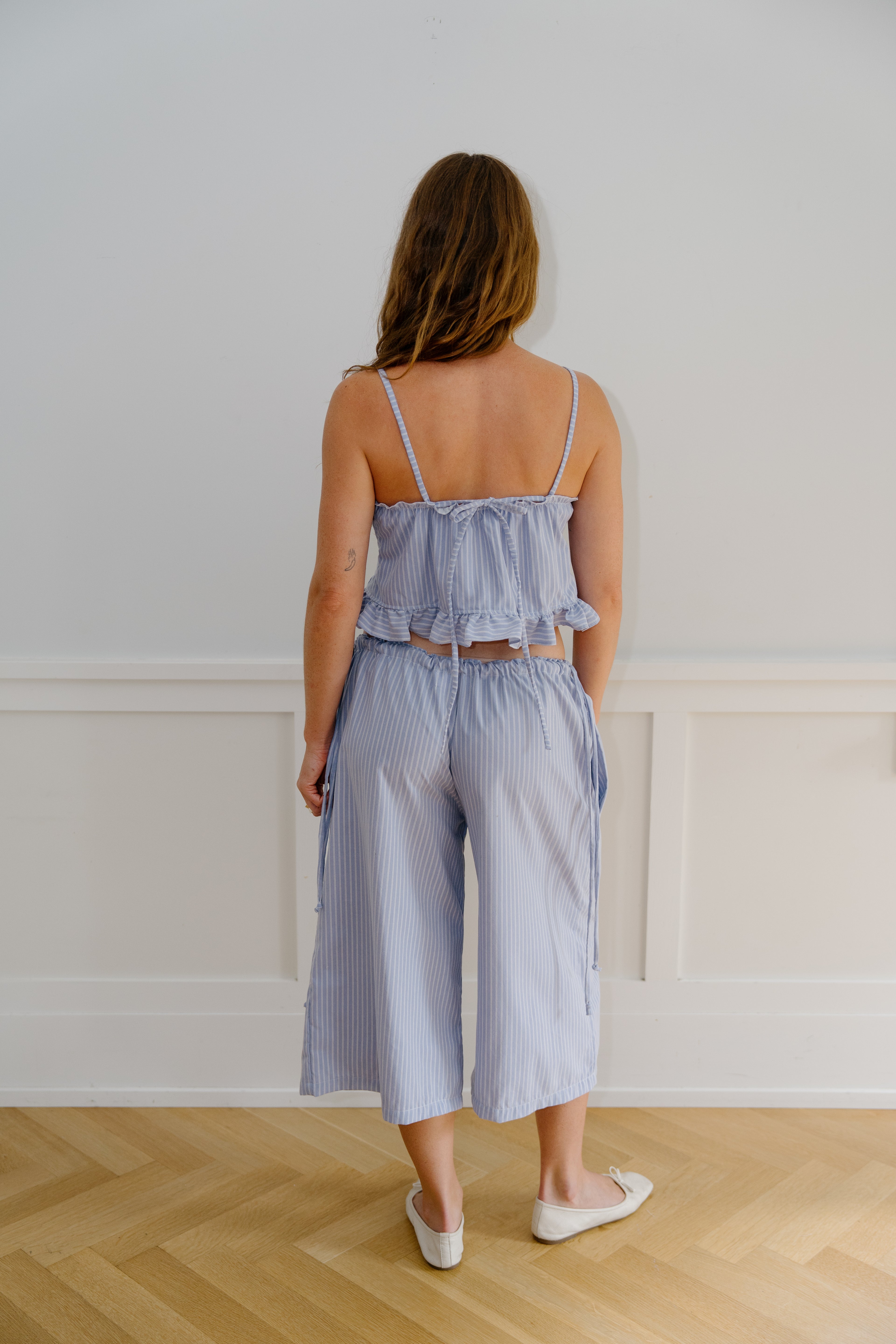 July Capri - Blue Stripes