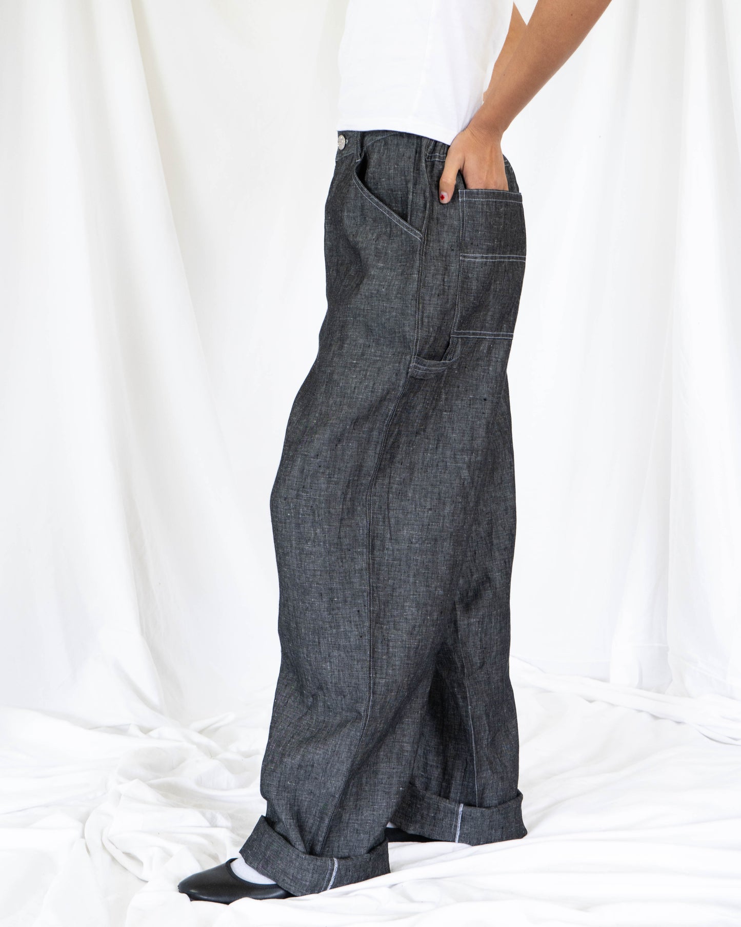 Reclaimed Linen Utility Pant