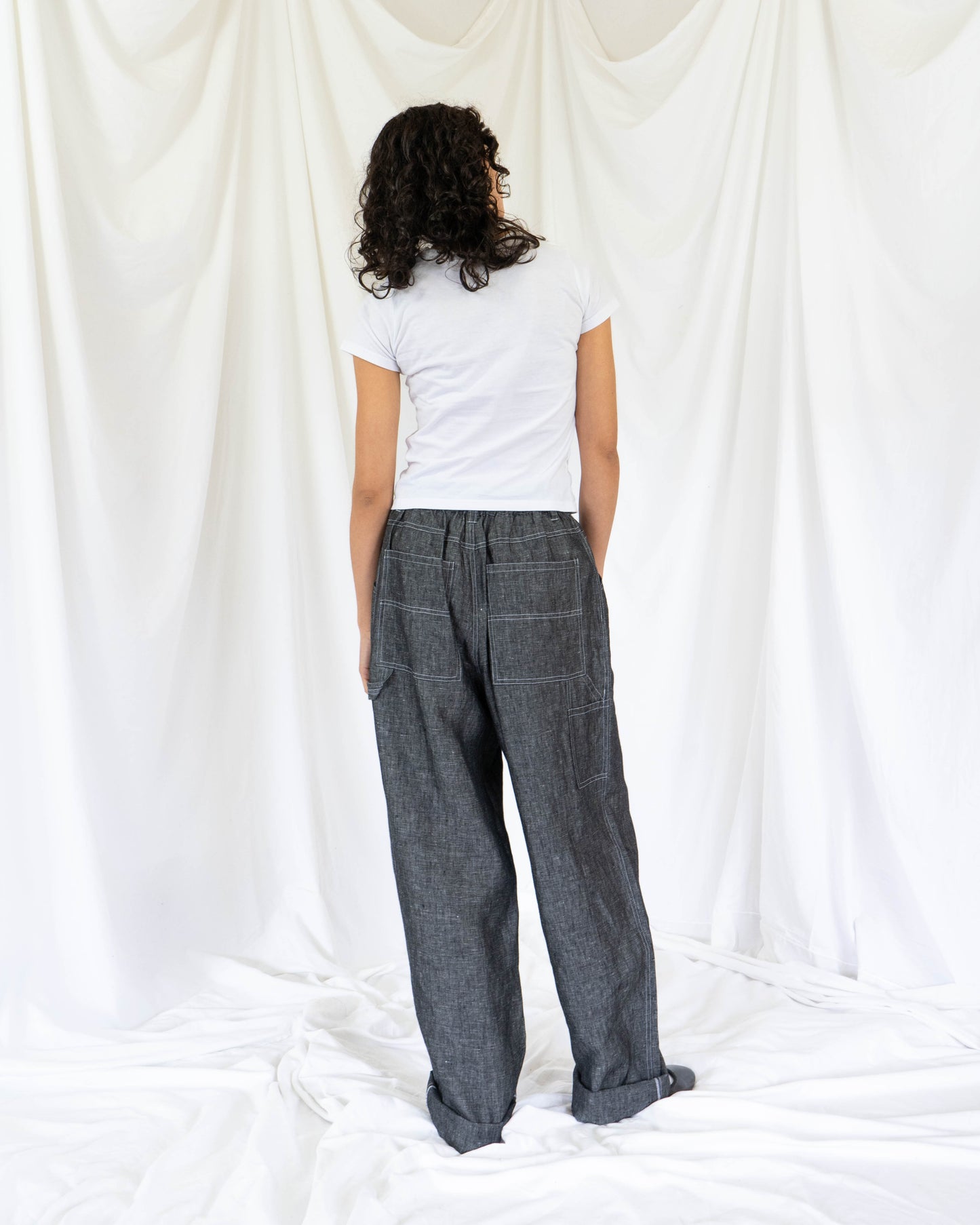 Reclaimed Linen Utility Pant