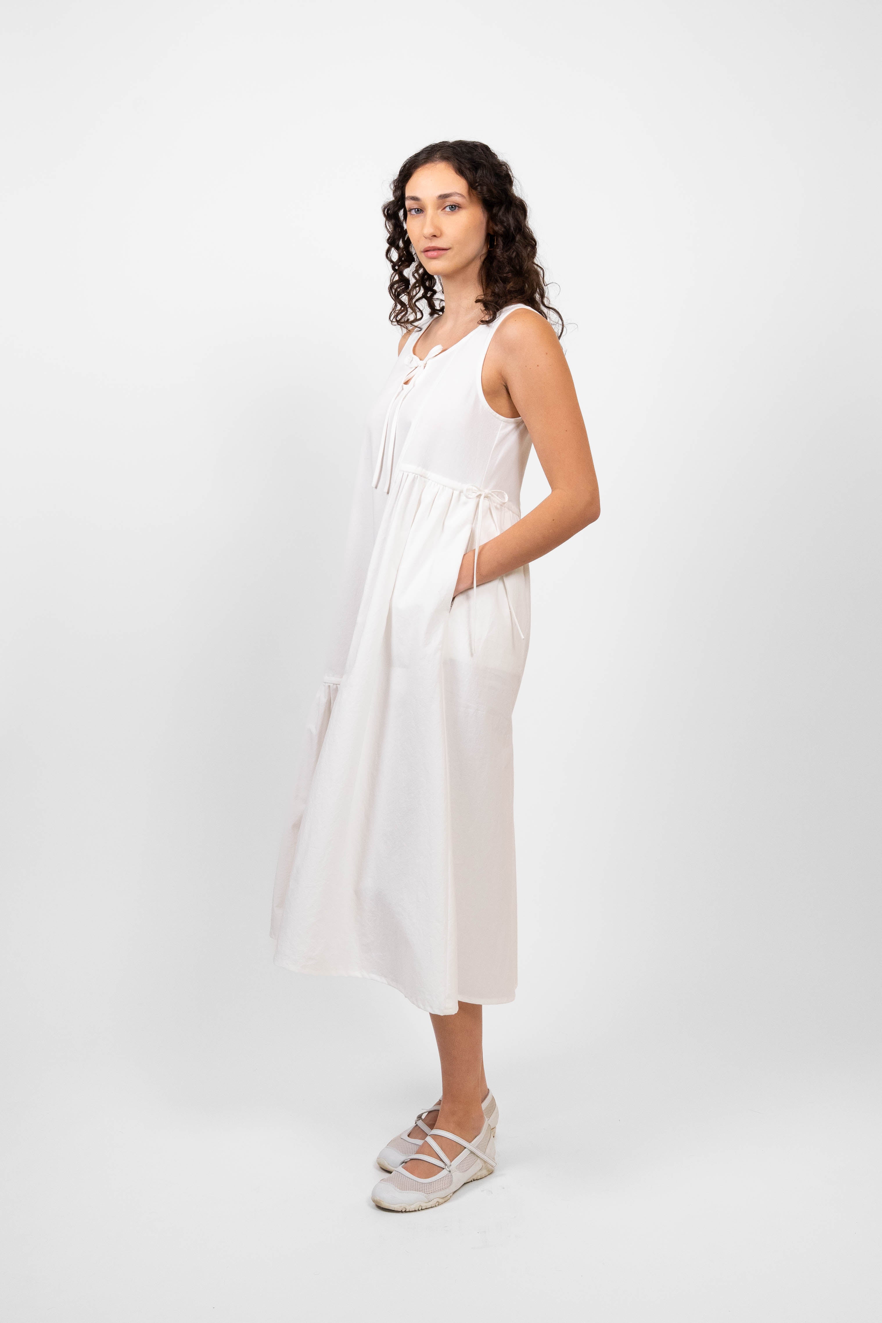 Patio Dress - White