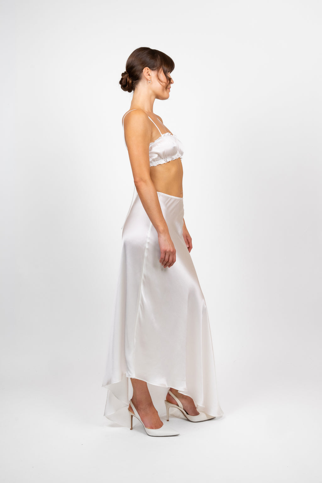 Silk Skirt - Pearl