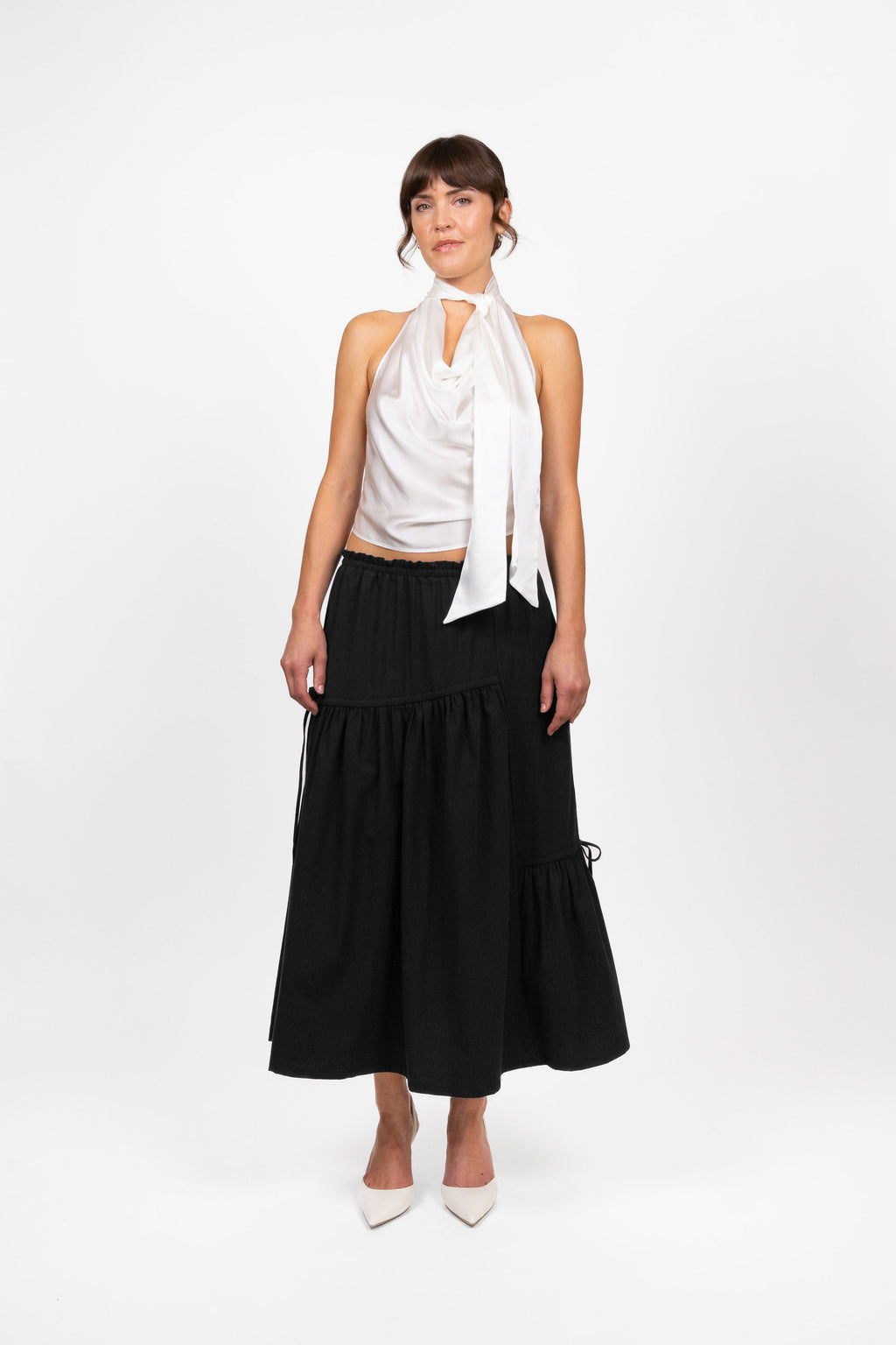 Silk Top - Pearl