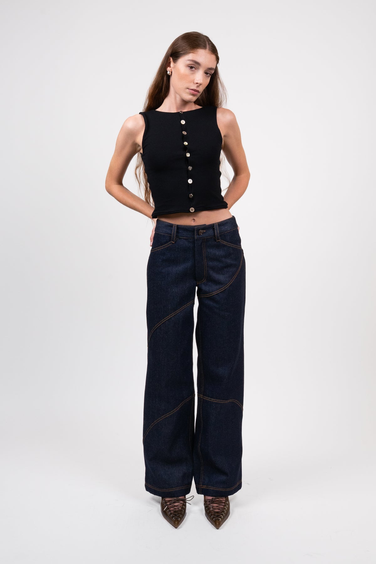 sansangear denim wave pants size:2